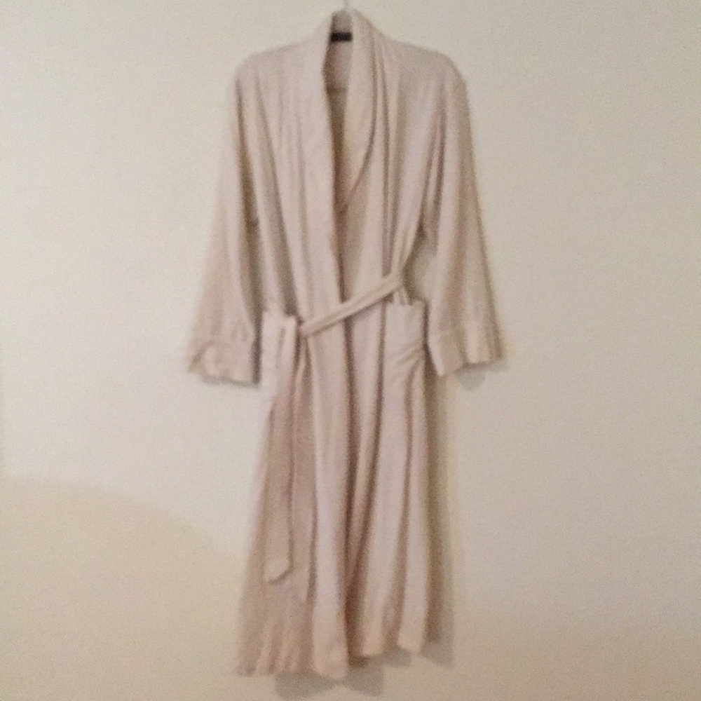 Ivory pashmina robe